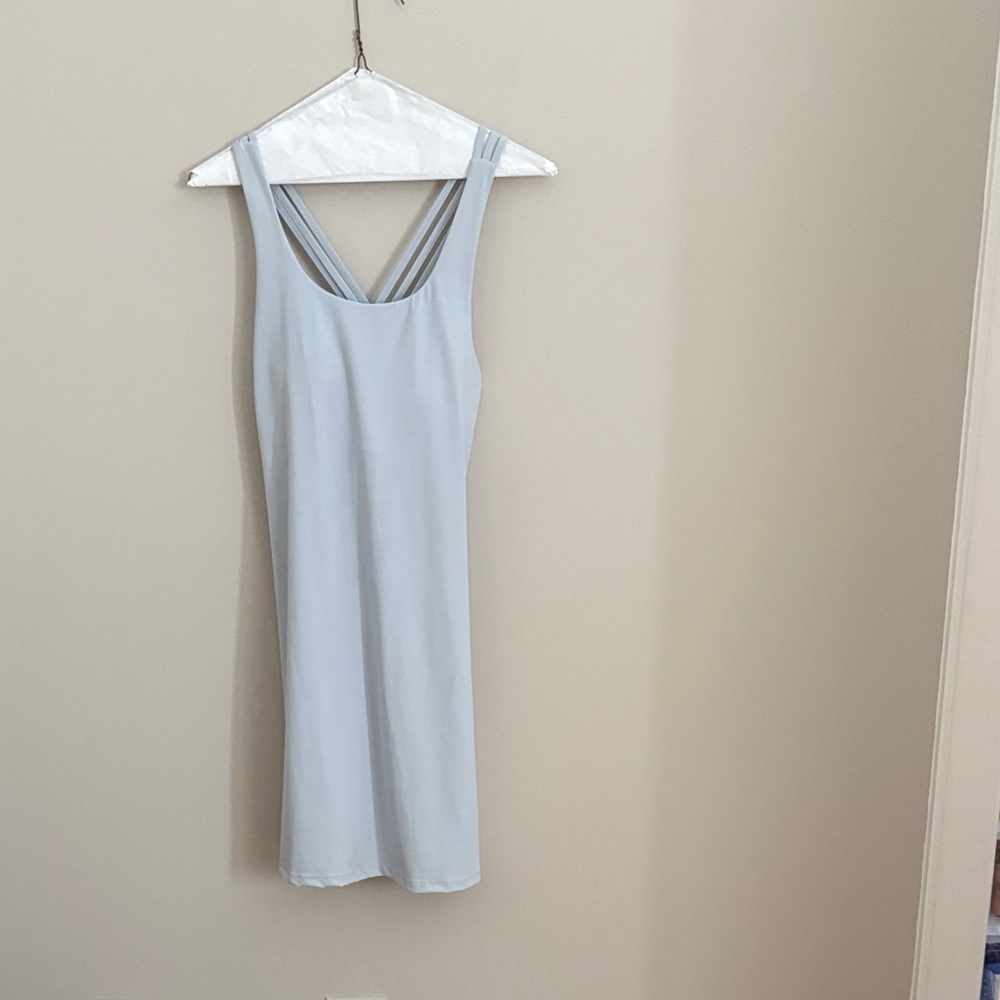 Mono B Light Gray/Blue Activewear Dress